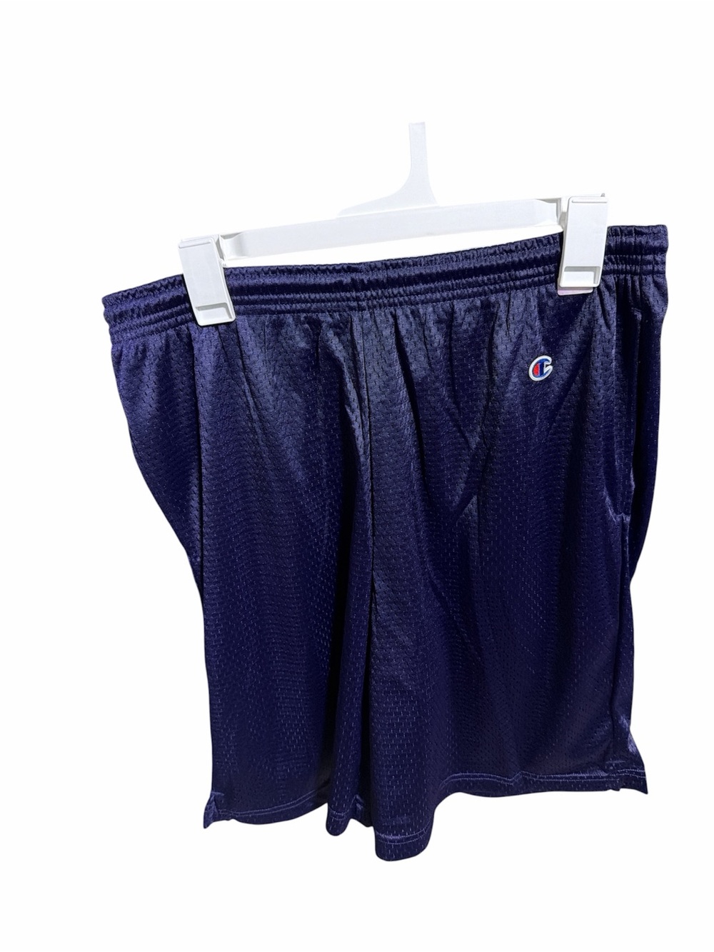 Champion Navy Mesh Sports Shorts with Small Logo
